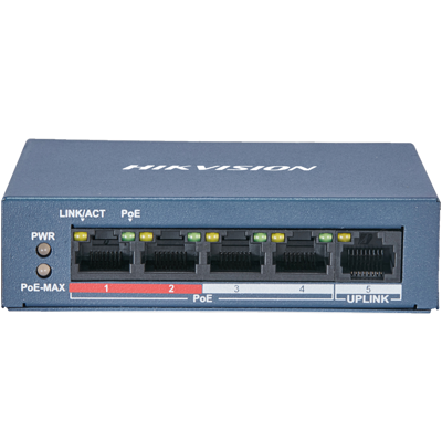 HIKVISION 5 Ports switch 10/100 POE 12M