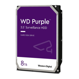 Western Digital Purple Disque Dur Interne d'enregistrement video surveillance 3,5" 8To 12M
