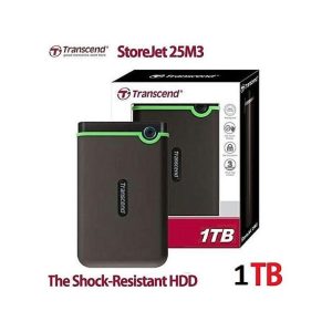 Transcend Disque Dur Externe 1TB AntiChoc Portable 2,5" StoreJet 25M3 - 1 To- USB 3.0