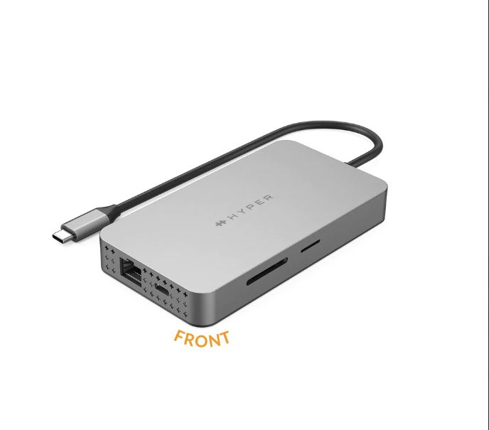 Hub USB-C HyperDrive Dual 4K HDMI 10-en-1 pour MacBooks M1/M2 - Argent – Image 3